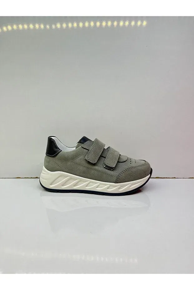 Детские кожаные ортопедические туфли для девочек Happy Walk, Gray