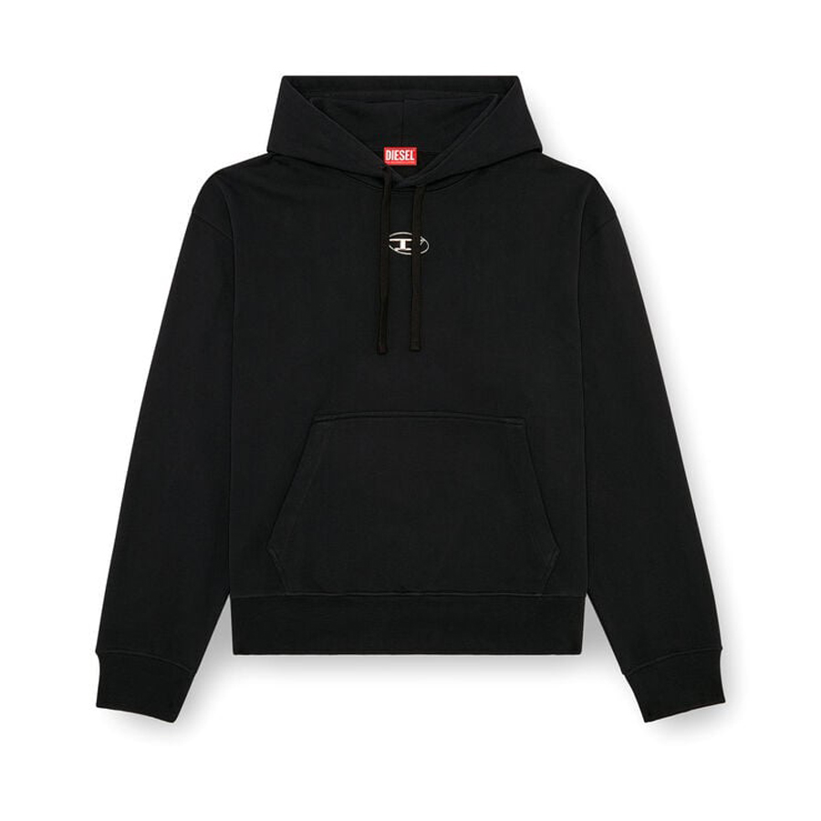 Худи Diesel With Metallic Logo, черный