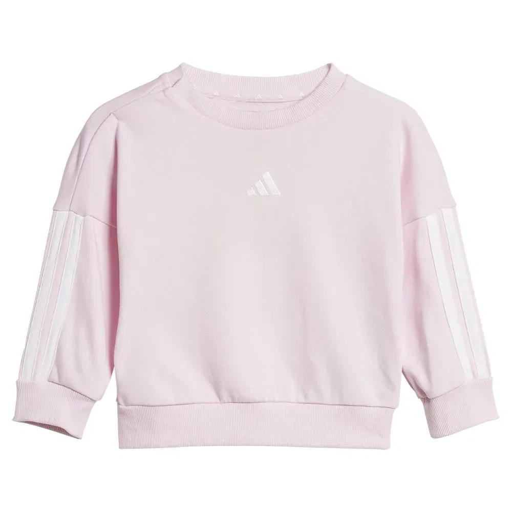 Спортивные брюки из комплекта Adidas Essentials 3 Stripes Joggers Adidas, розовый — фото 2