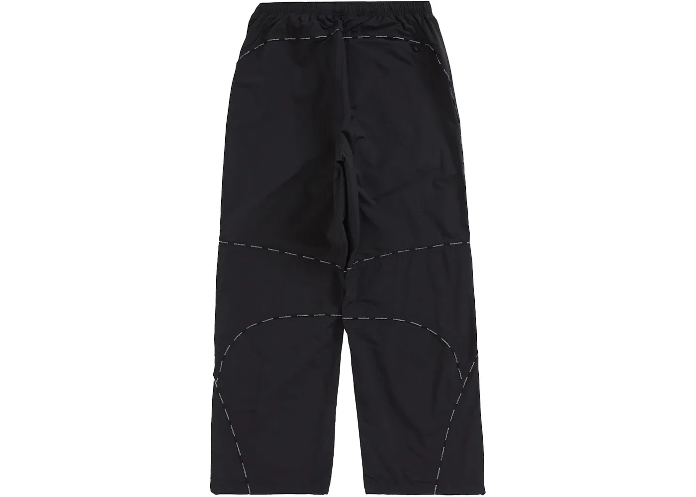 Мужские спортивные штаны Supreme Logo Piping Track Pant, Black — фото 2