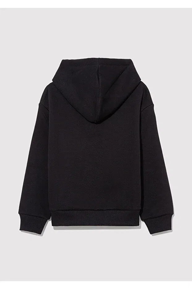 Детское худи для девочек с принтом Minnie mouse printed black sweatshirt 7s10082-900 Mavi, Black — фото 3