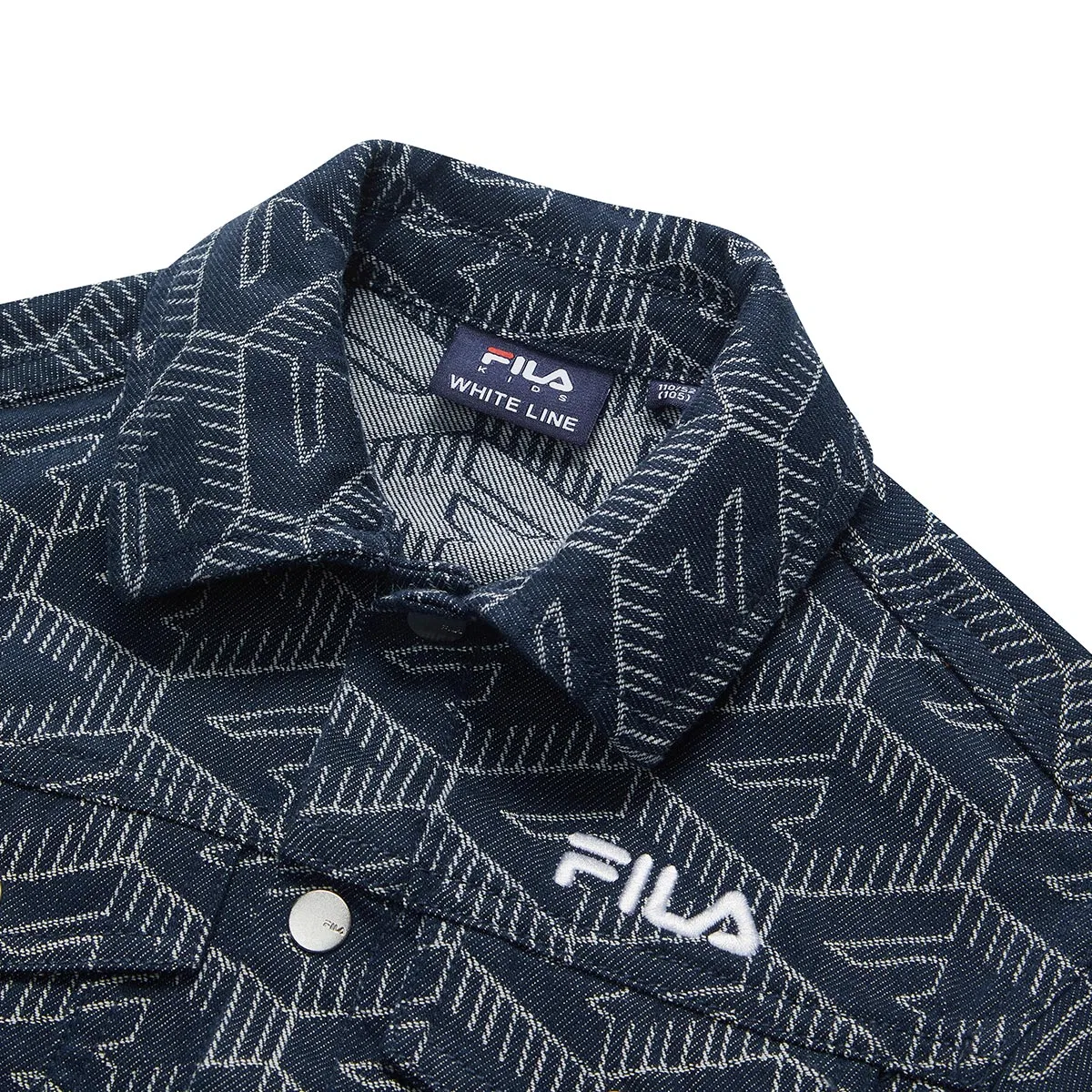 Детский топ с воротником и принтом All Over Print FILA KIDS — фото 4