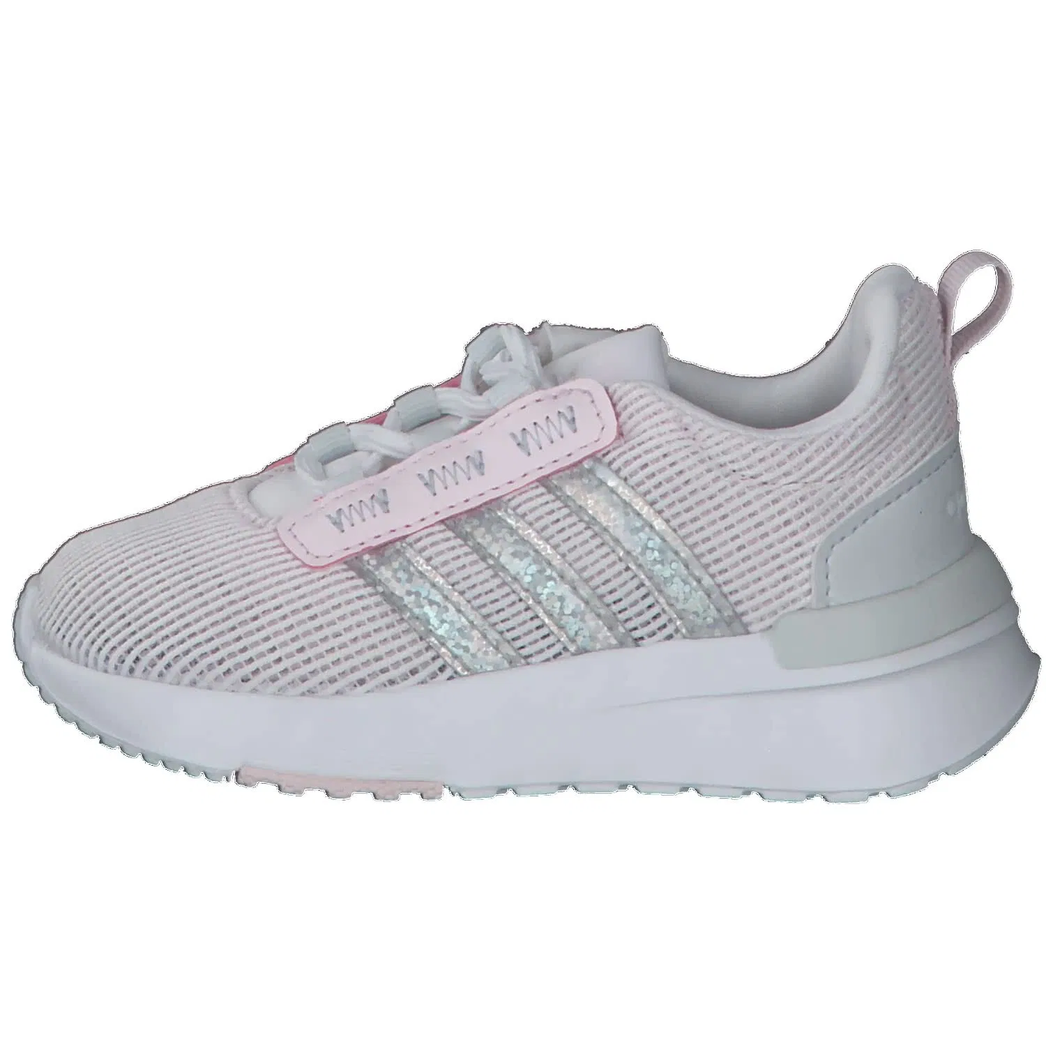 Детские кроссовки для мальчиков с шнуровкой Racer Tr21 I Adidas, Ftwwht Almpnk Blutin — фото 2