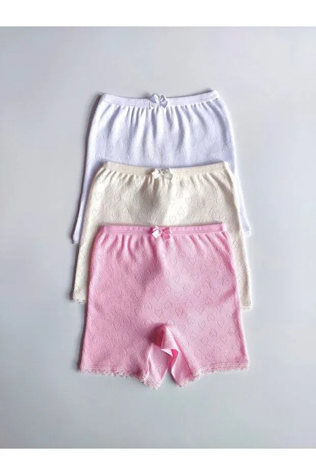 Детские боксеры для девочек хлопковые Çebikids, Pink White Ecru — фото 3