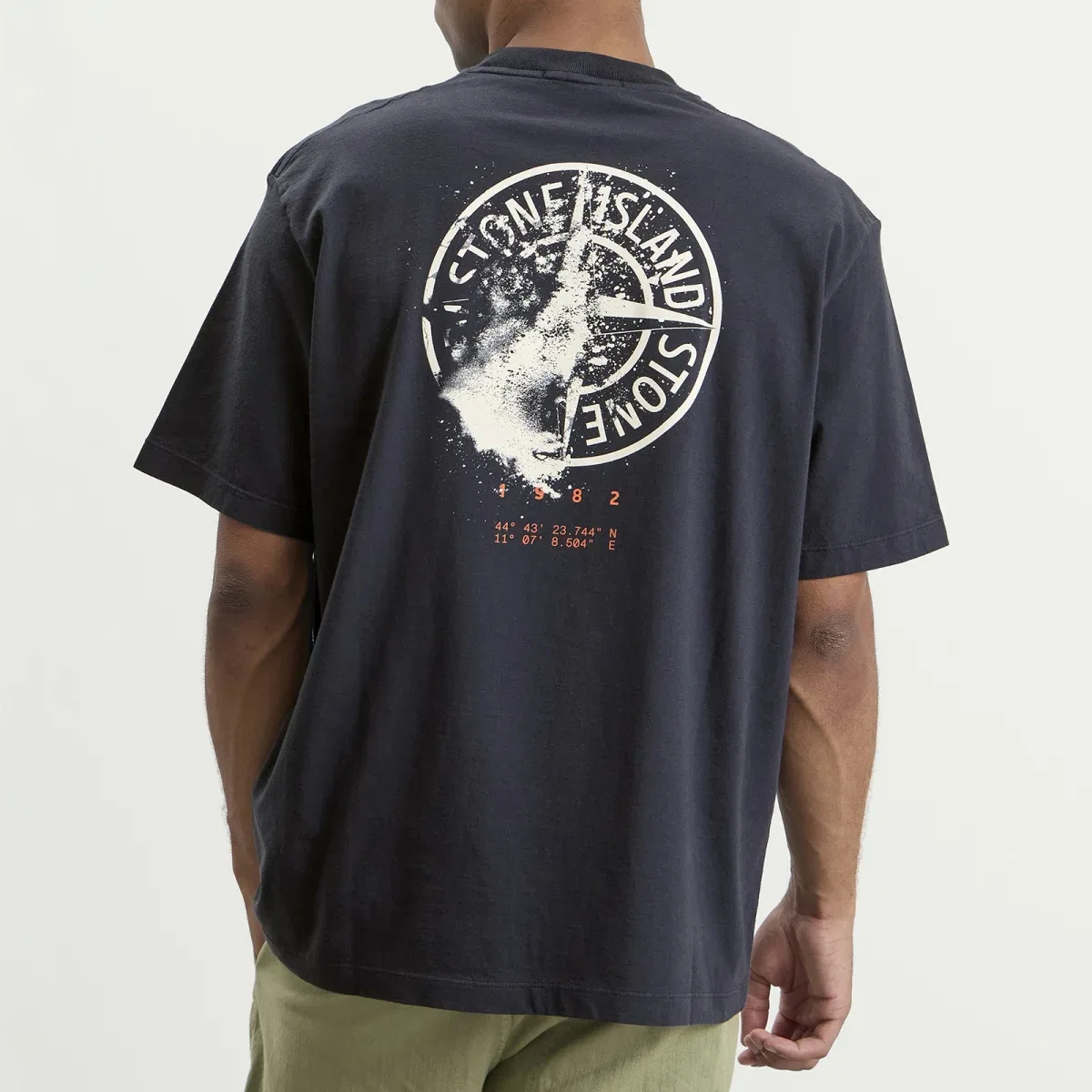 Футболка с принтом Desert Stone Island, Navy Blue — фото 3