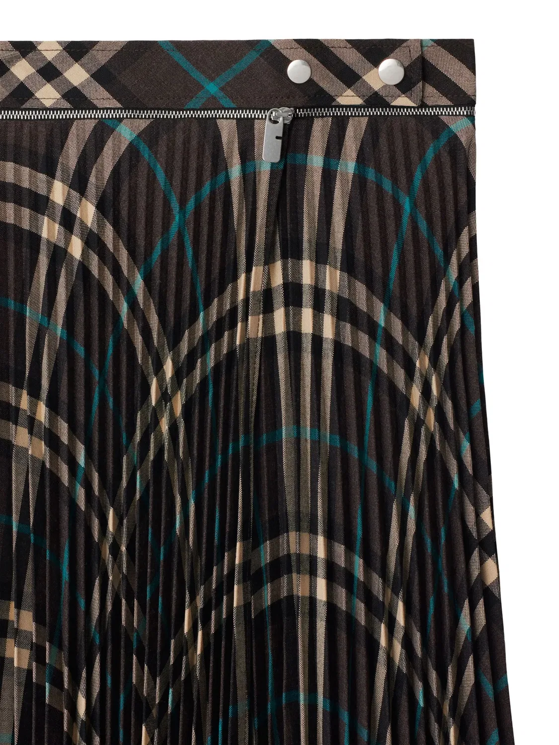 Юбка из шерсти в клетку Burberry, коричневый — фото 2