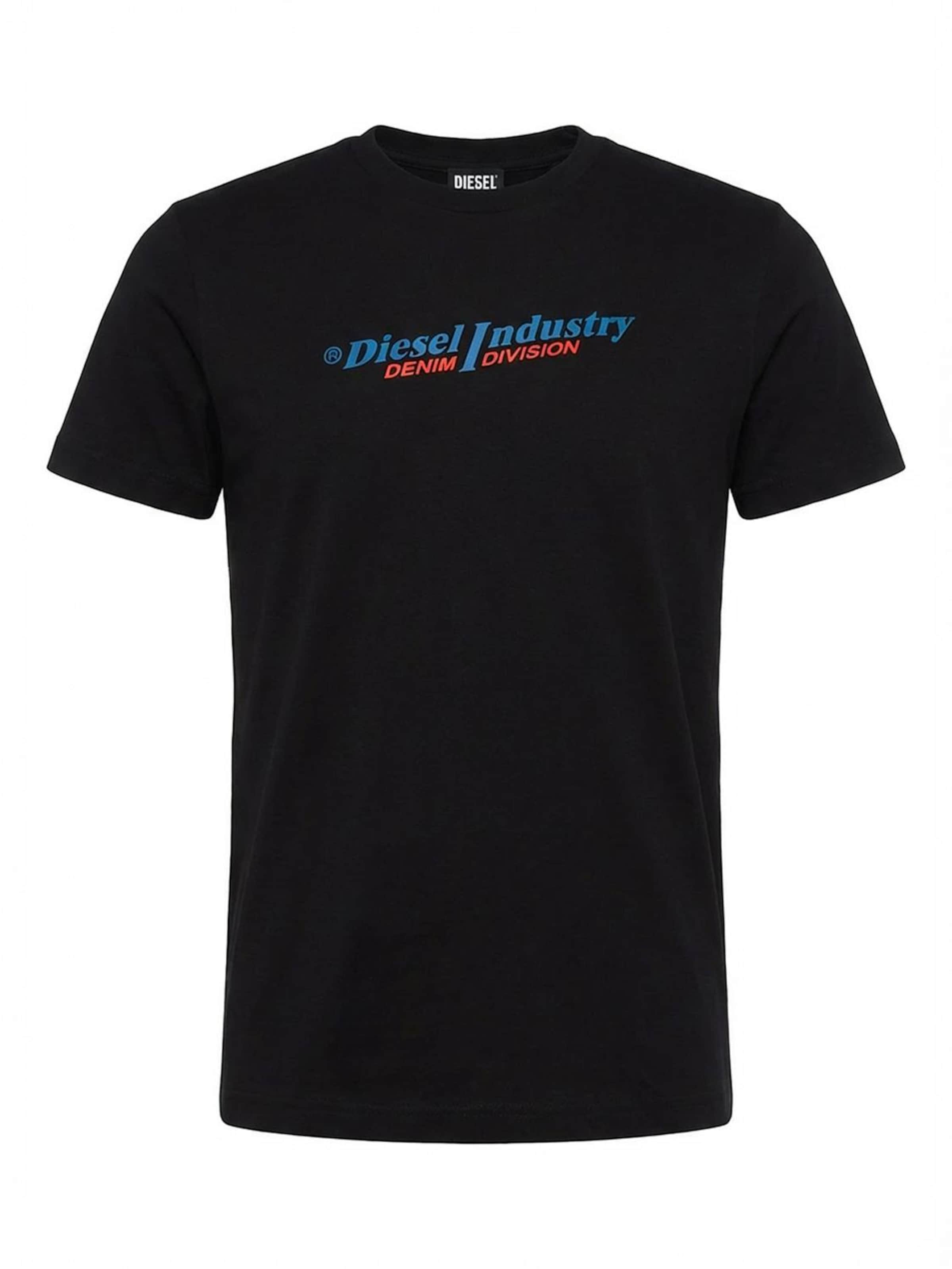 

DIESEL Футболка 'T-Diegor New Industries' в черном цвете