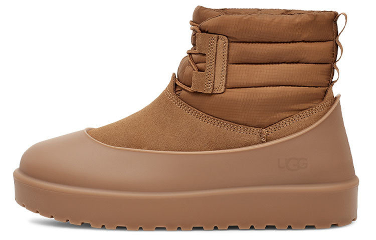 Классические мини-сапоги UGG на шнуровке, цвет «каштановый» — фото 2