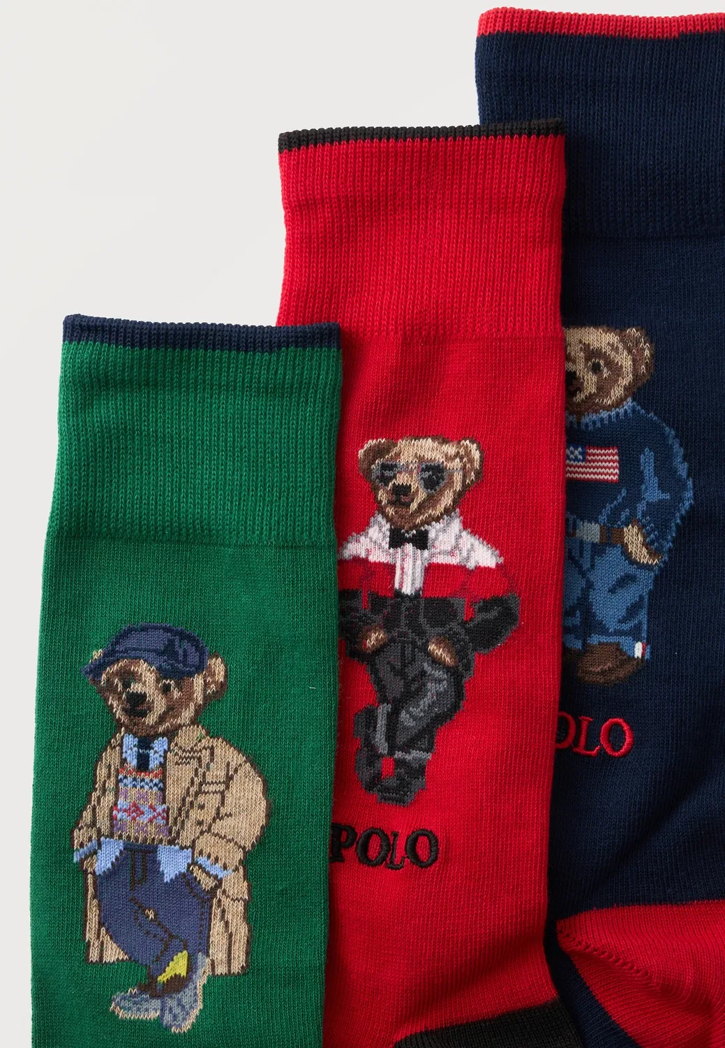 3 пары носков Polo Ralph Lauren, Multi-Coloured — фото 3