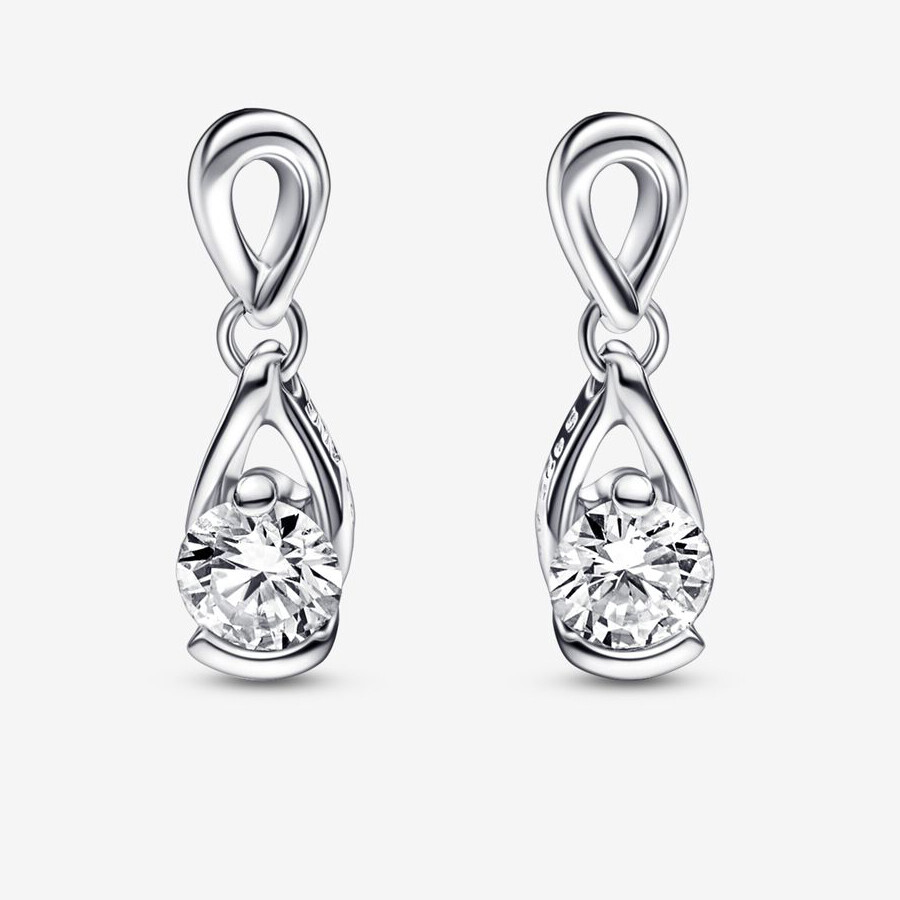 

Серьги Pandora Infinite Lab-grown Diamond 0.30 carat tw, серебро