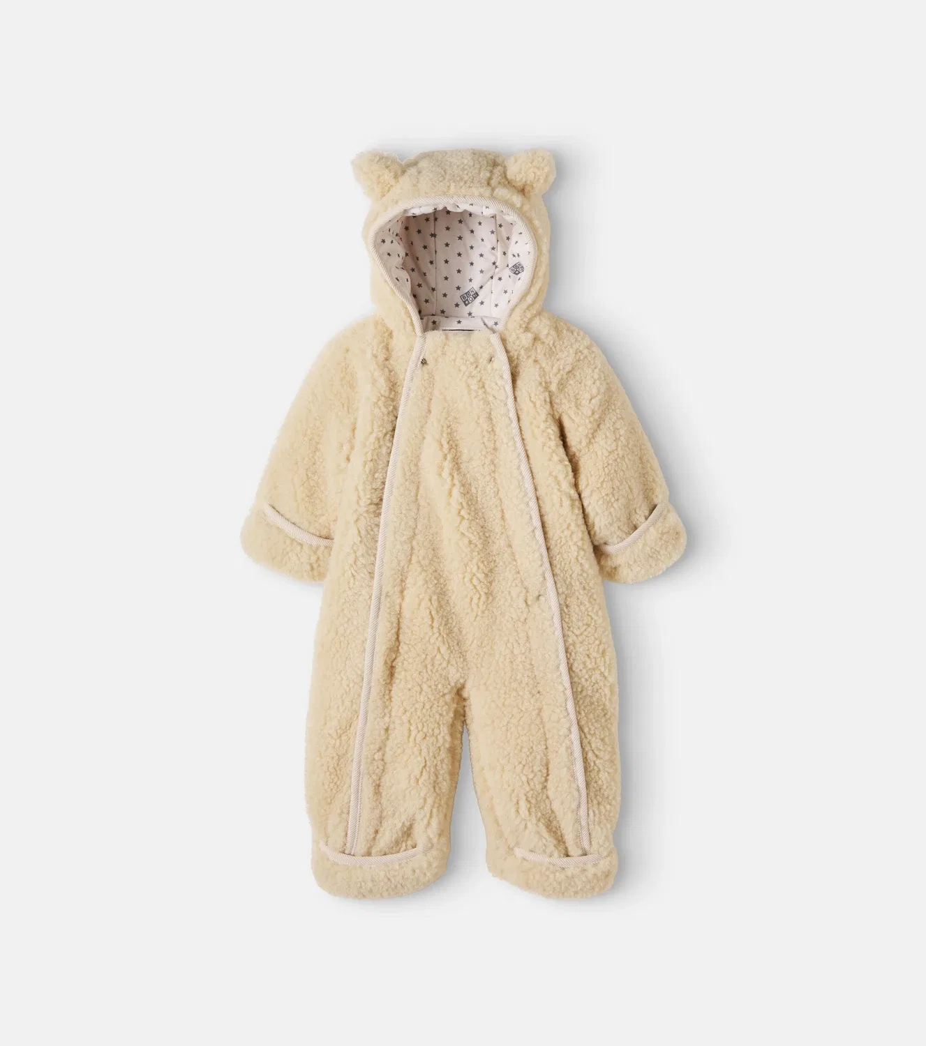 Комбинезон-мишка с капюшоном Baby Pampi Bonton, бежевый