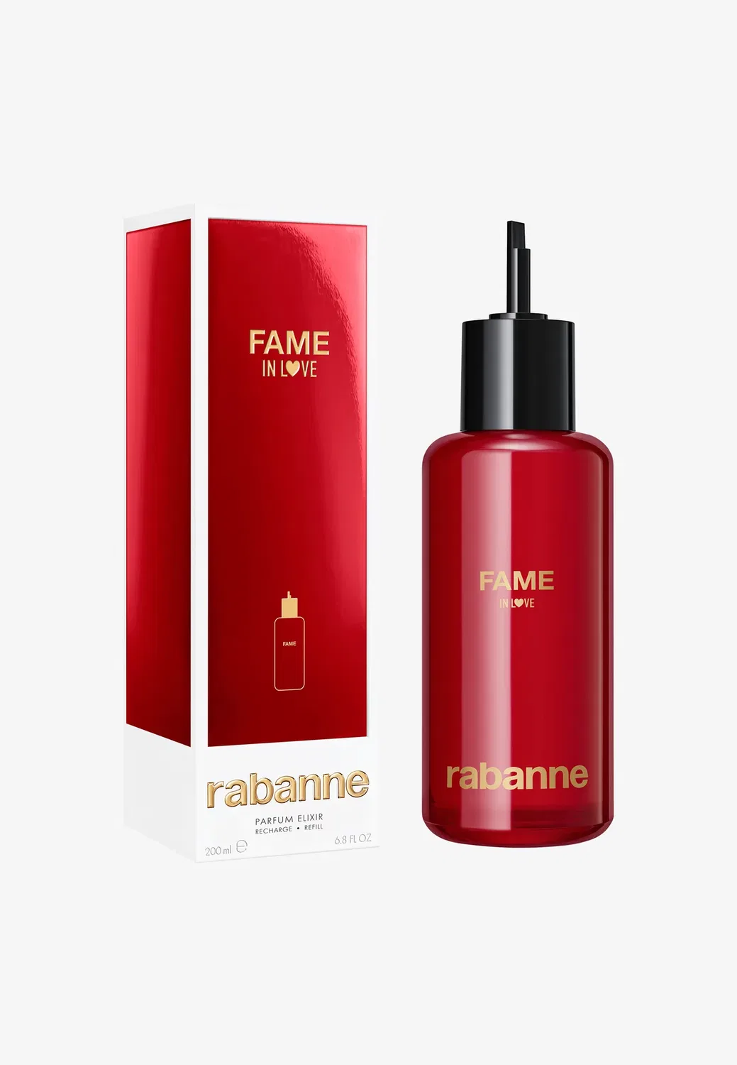 Сменный запас парфюмерного эликсира Fame in love - парфюмированная вода Rabanne Beauty, 200 мл — фото 2