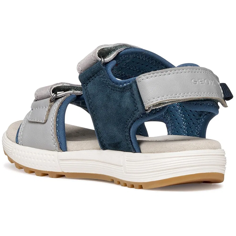Детские сандалии для мальчиков с регулируемой фиксацией J Sandal Alben Boy a Geox, Grey Jeans — фото 4