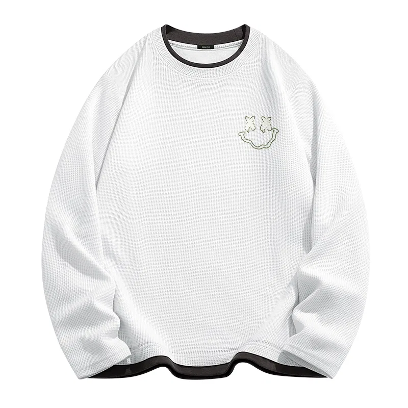 Детская футболка с принтом City Boy MINISO, White (B Smile Wreath Chest Logo)