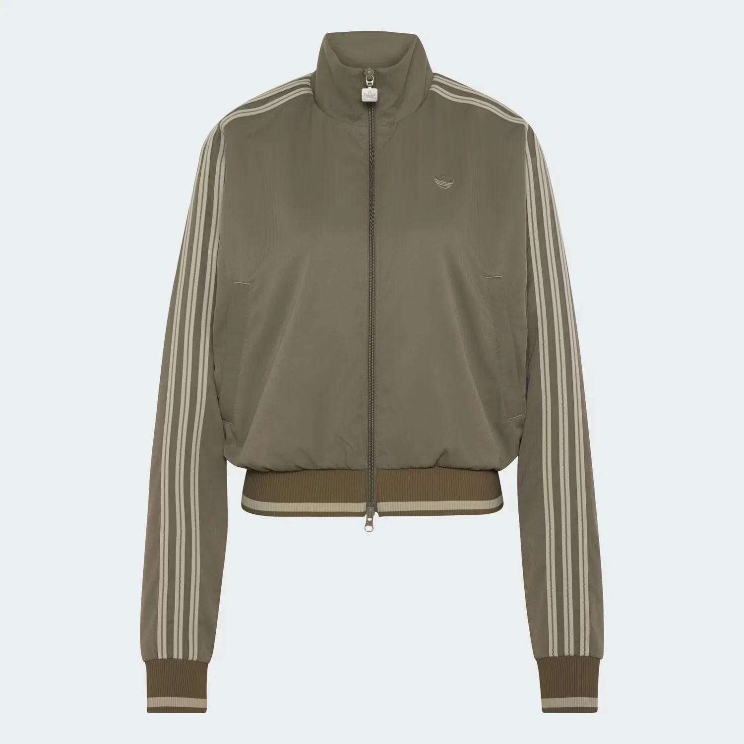 Женская олимпийка свободного кроя Firebird Track Top Adidas Originals, Branch/Серебристая Галька — фото 4