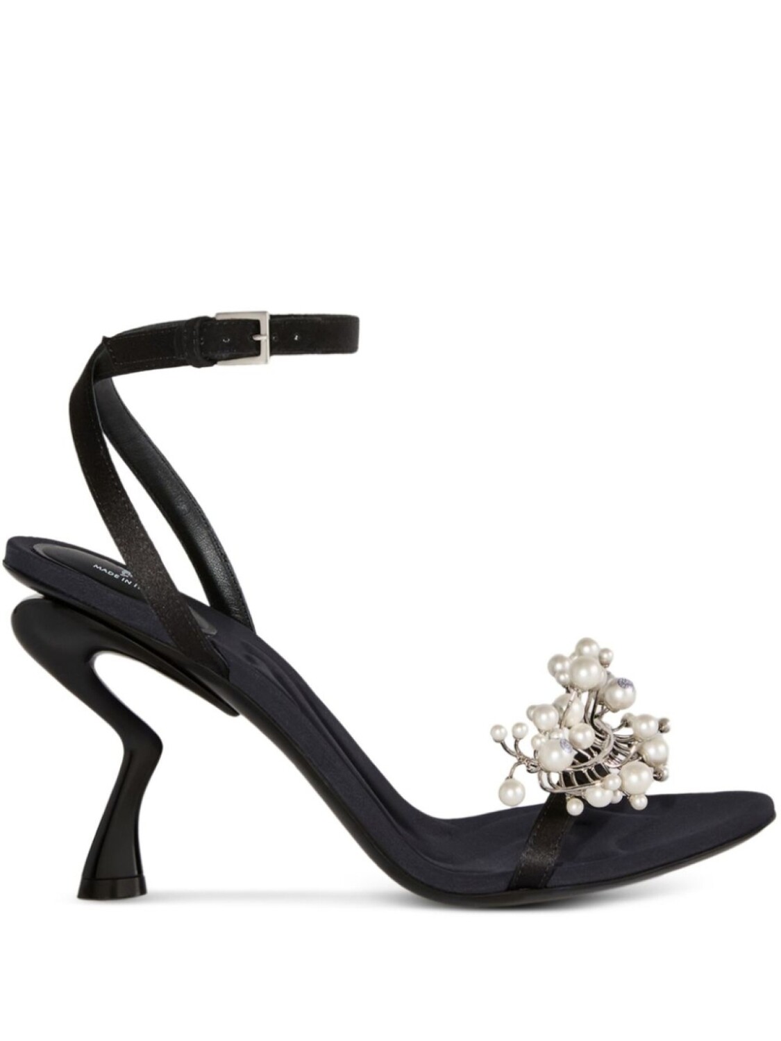 95 мм декорированные сандалии PUCCI, черный