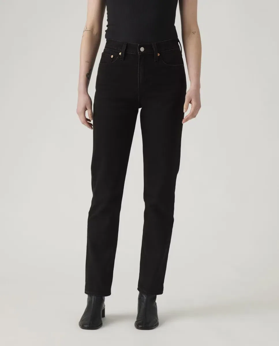 Женские джинсы-скинни с высокой посадкой Wedgie Slim Levi's, Negro — фото 3
