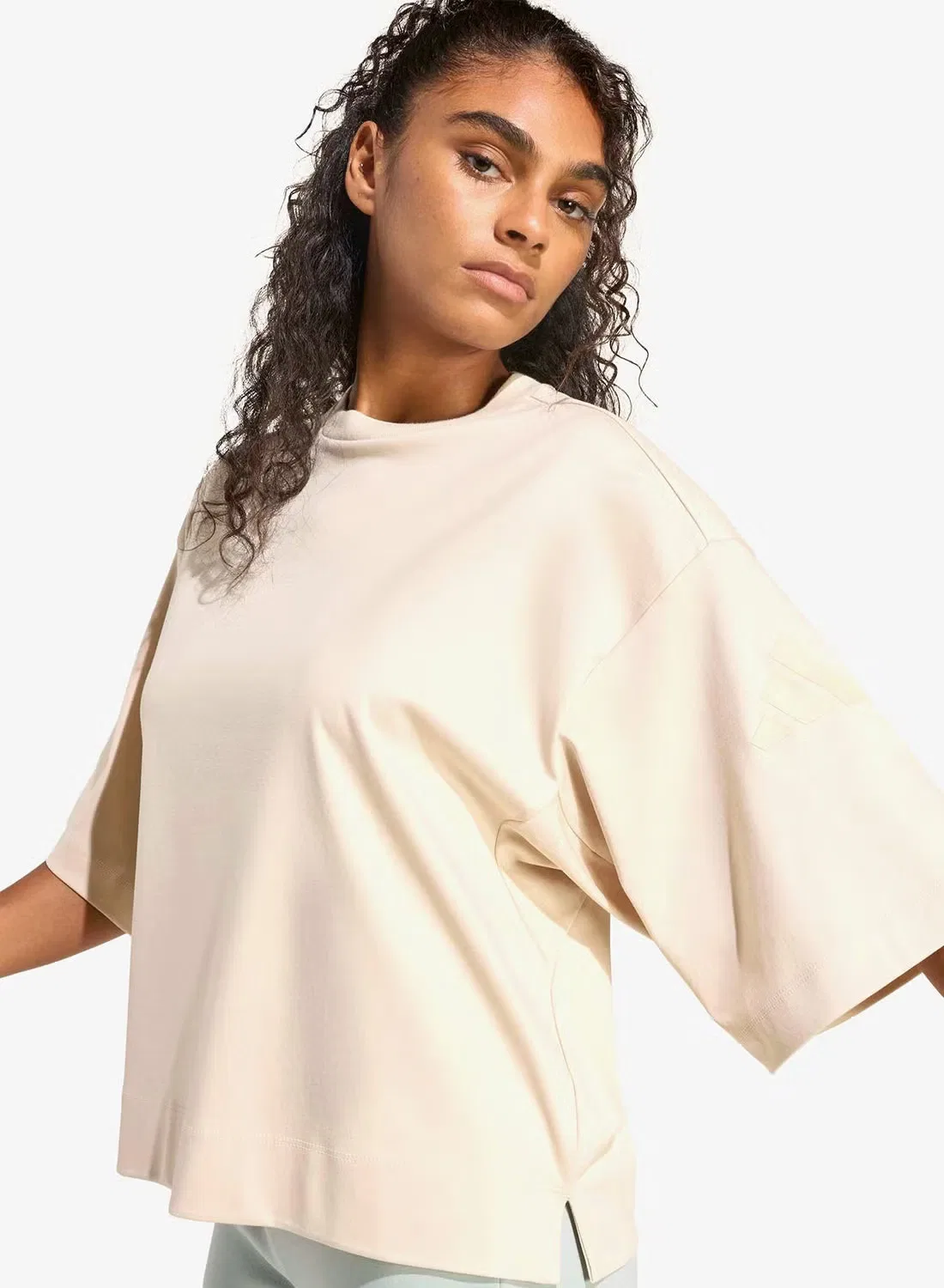 Футболка свободная Soft Lux Adidas, коралловый — фото 3