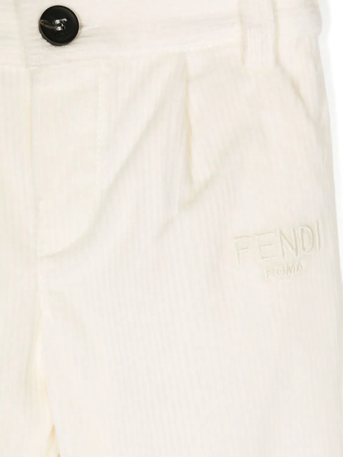 Широкие брюки из вельвета FENDI, нейтральные — фото 2
