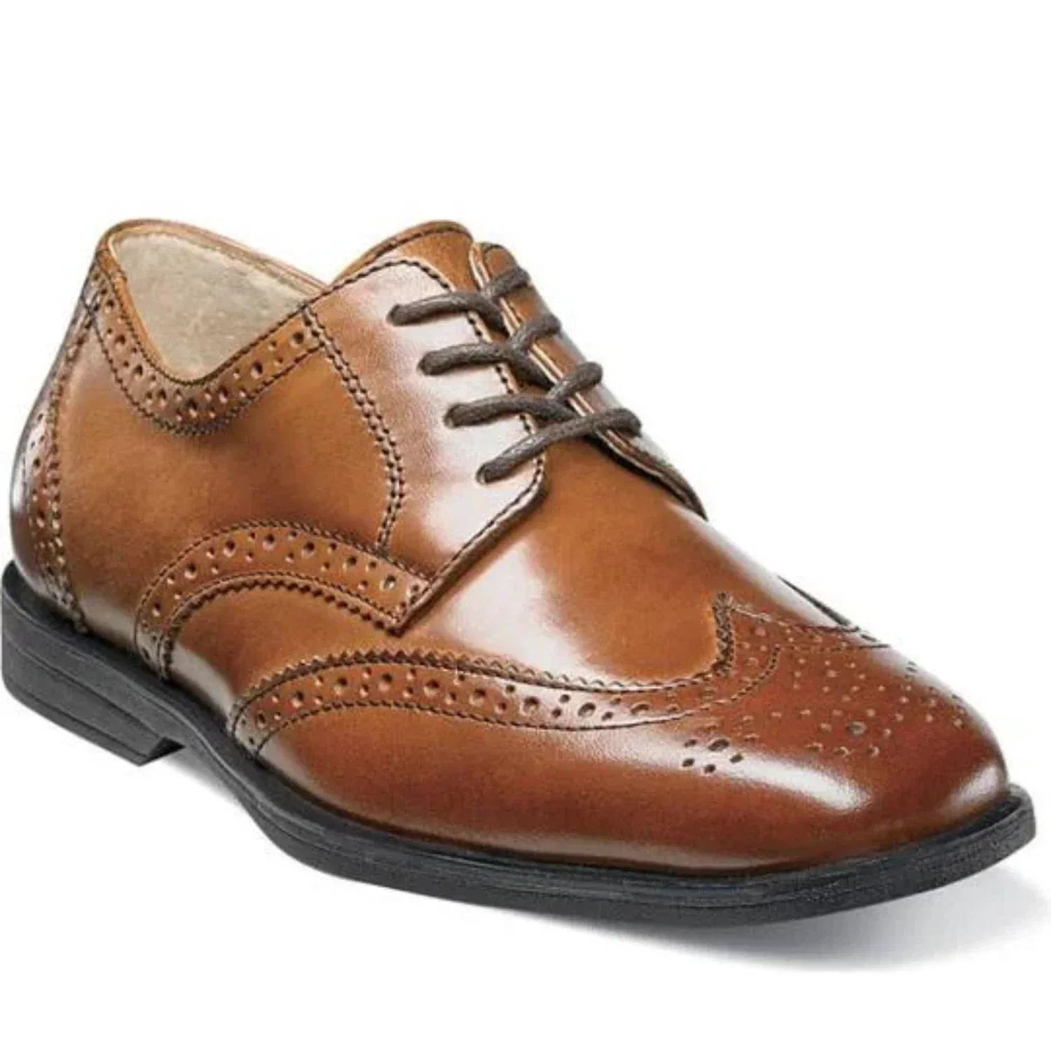 Детские туфли классические с перфорацией Reveal 16574-001 Florsheim, коричневый — фото 4