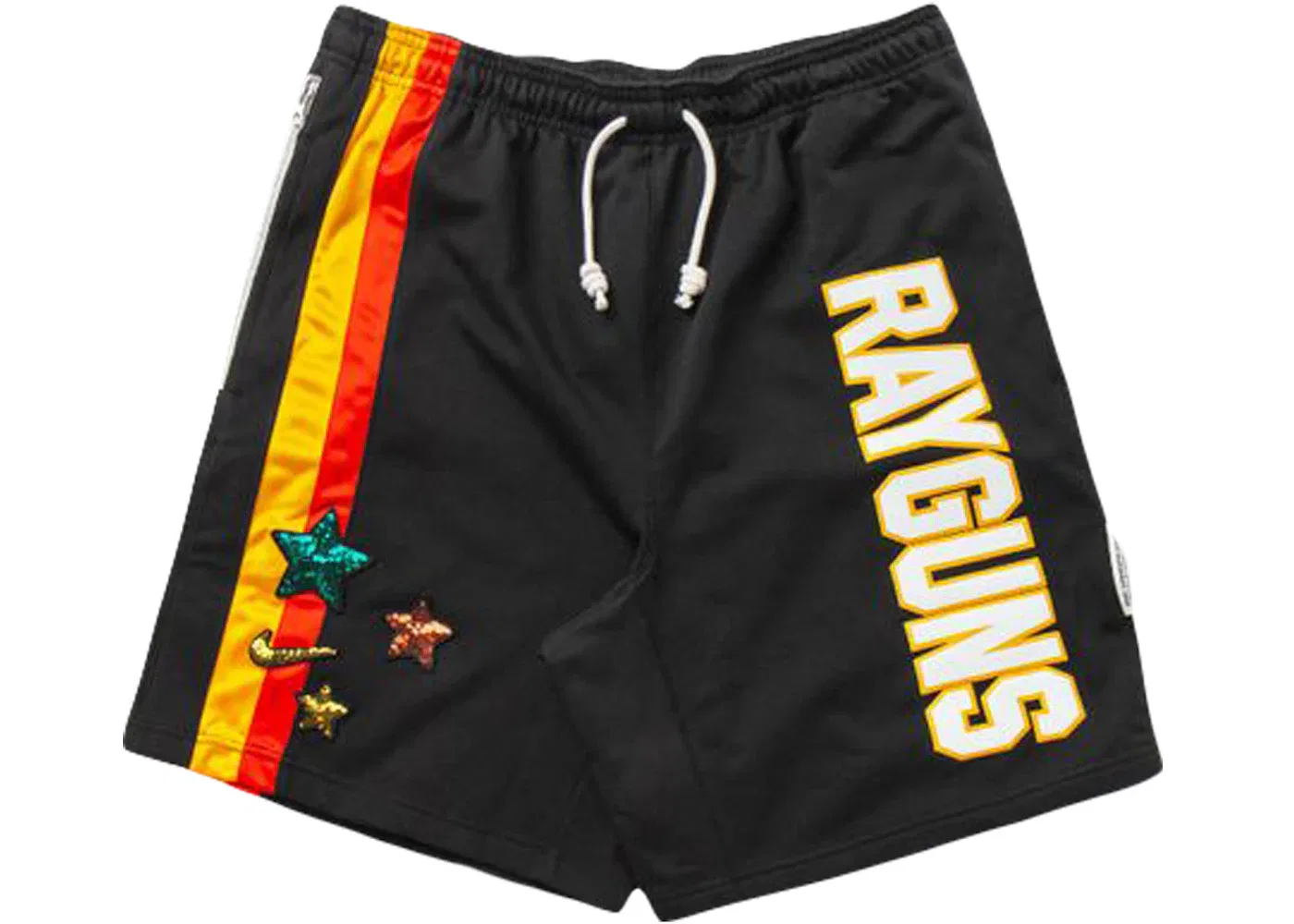 Мужские шорты с принтом Nike Dri-Fit Rayguns Basketball, Black/University Gold/Team Orange