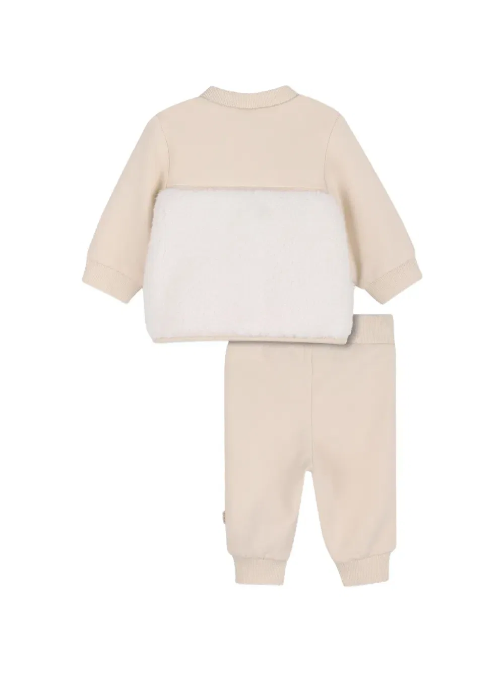 Спортивный костюм с меховой вставкой Boss Kidswear, бежевый — фото 2