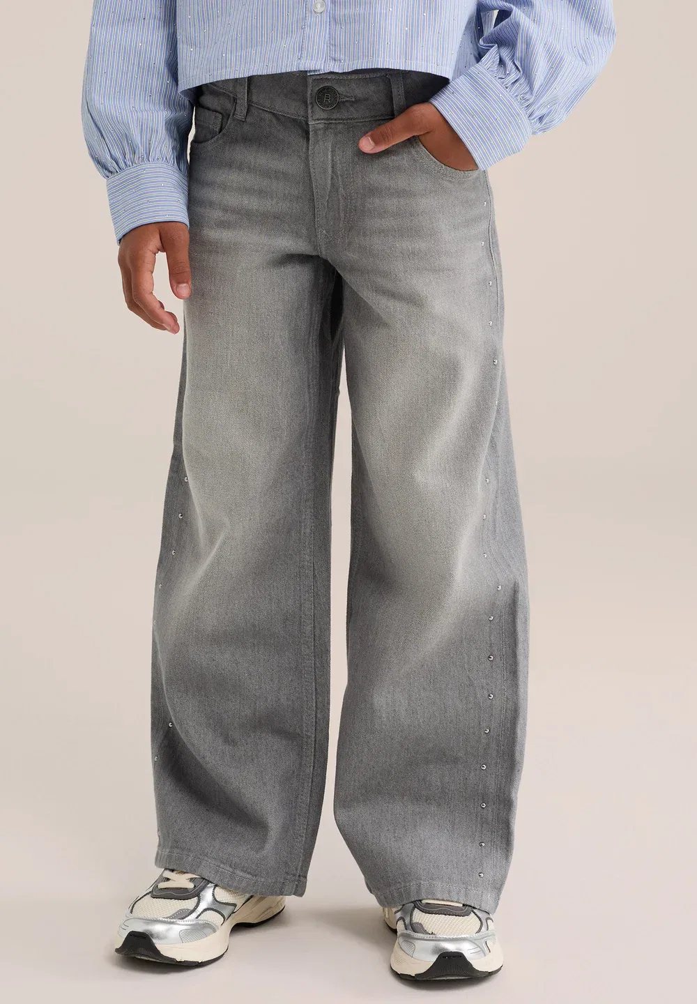 Blue Ridge - джинсы свободного кроя We Fashion, Light Grey
