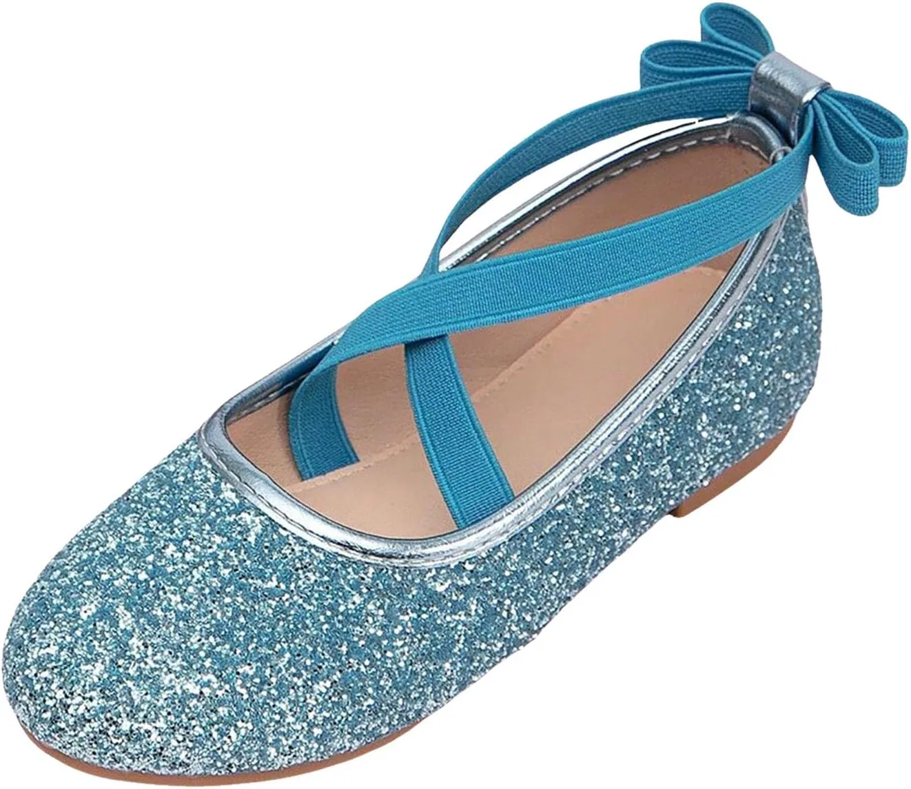 Детские балетки для девочек с ремешком на щиколотке Mary Jane Flats, Sky Blue