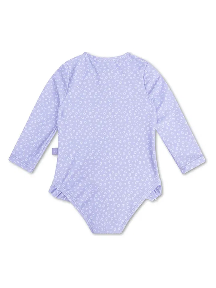 Купальник с принтом леопард Leopard Swim Essentials, фиолетовый — фото 2