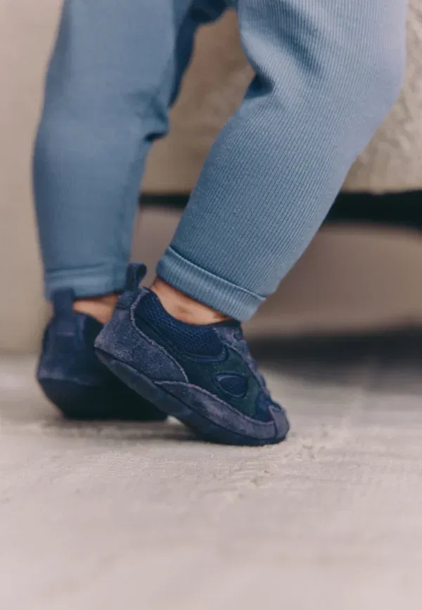 Ботинки кожаные Baby shoes Next blue navy, темно-синий — фото 2