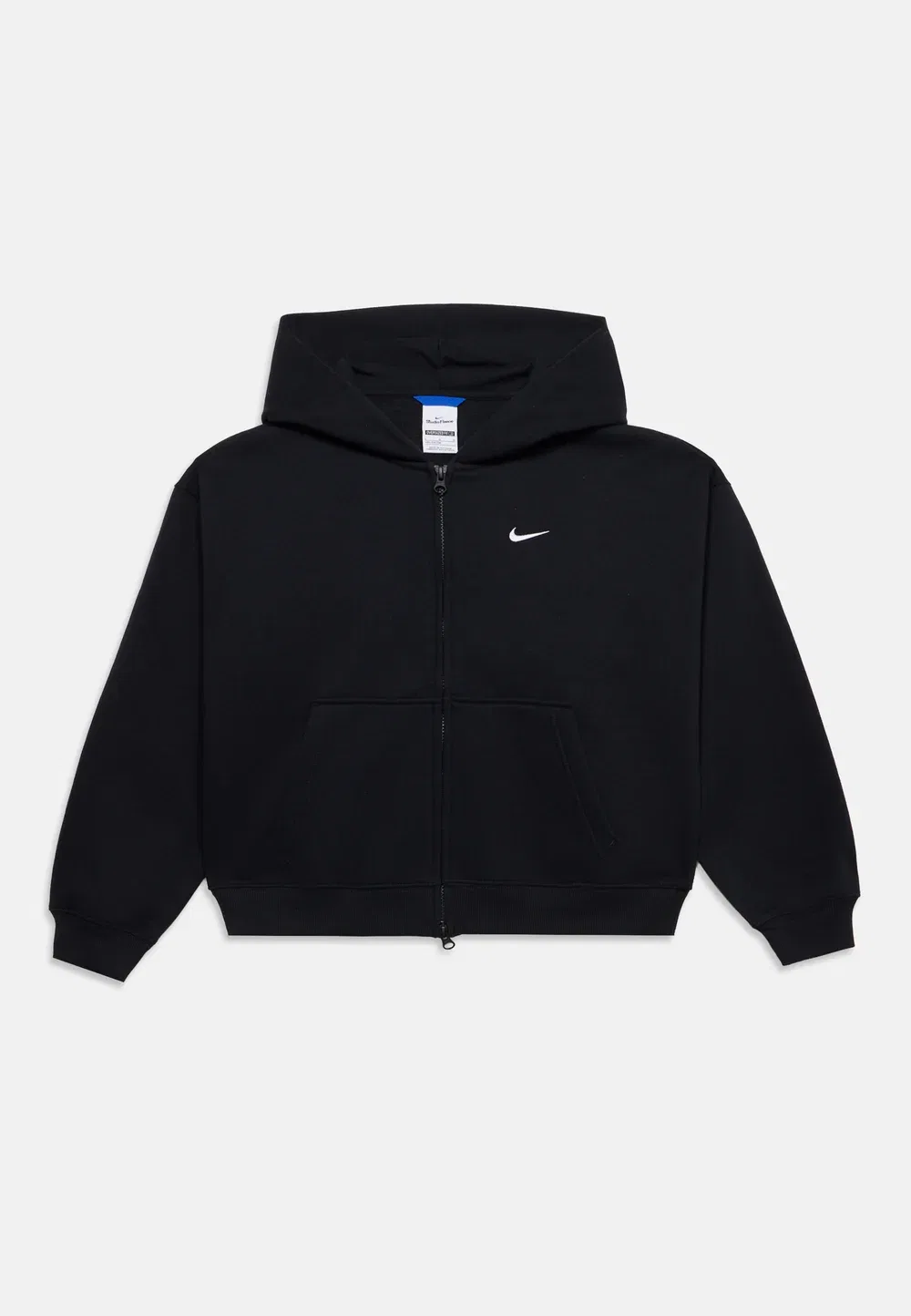 Студия - толстовка на молнии Nike Sportswear, Black/White — фото 3
