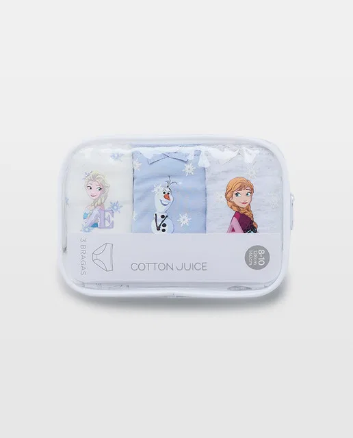 Набор с принтом, 98 см, комплект из 3 шт., Bragas Multicolor Frozen, Cotton Juice, мультиколор — фото 4