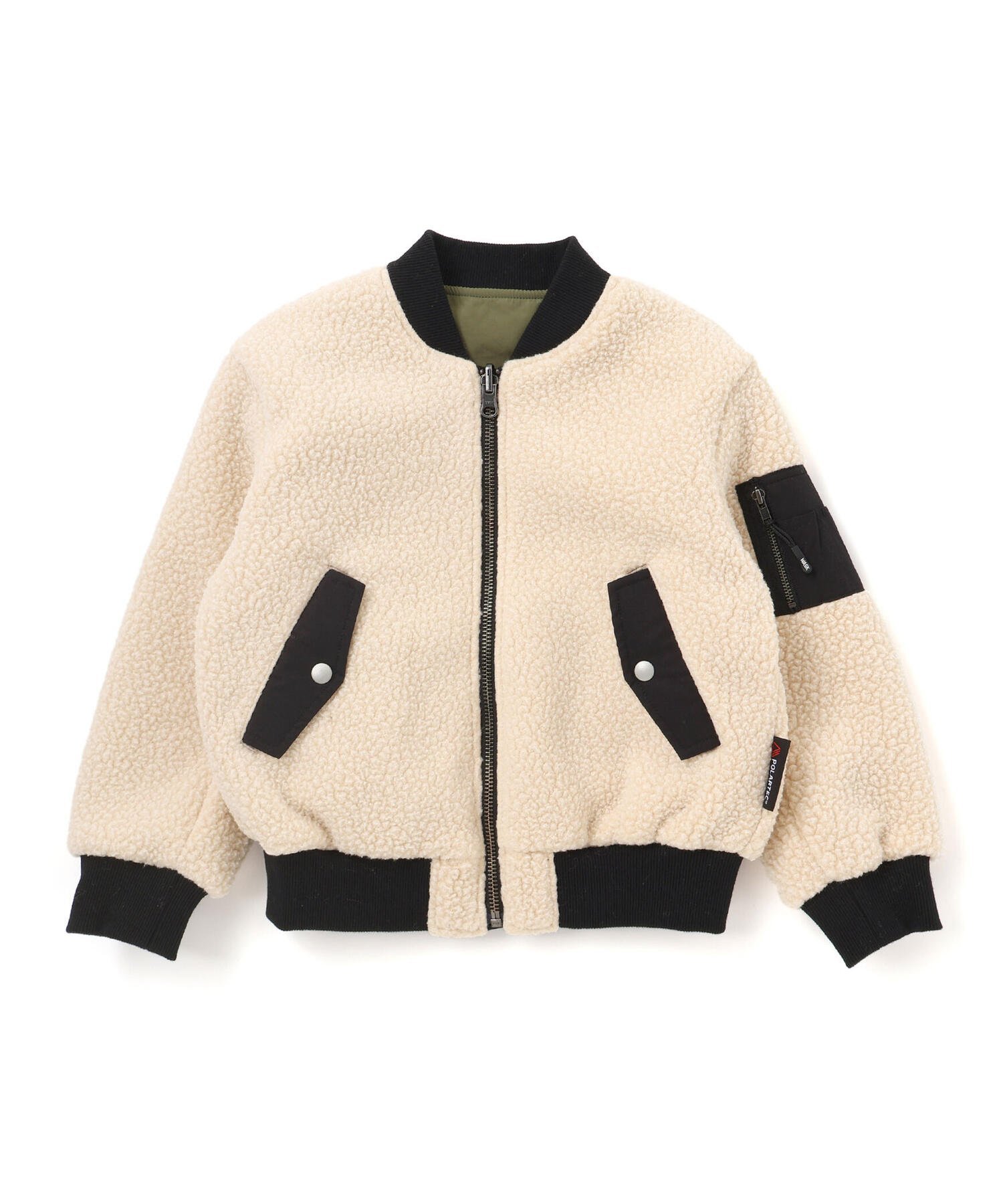 Пиджак Двусторонний блузон-боа MA1 (110-160см) Wask, off white — фото 4