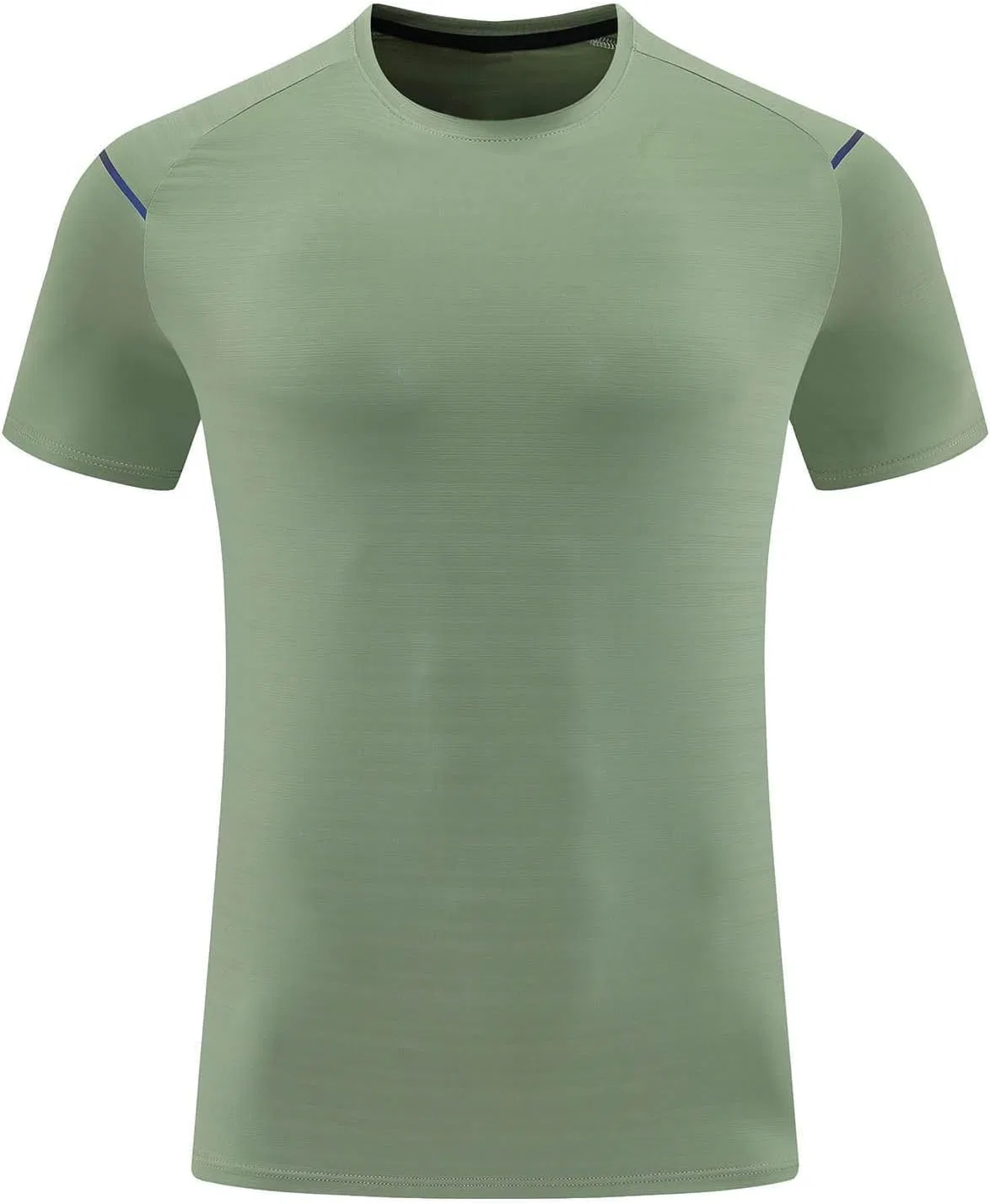 Мужская футболка с V-образным вырезом, 3/4 рукав, Regular Fit, Army Green
