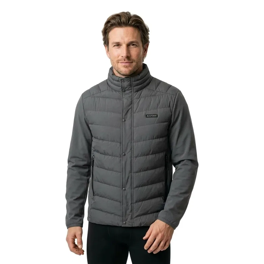Куртка Softshell Superdry Storm Popper, серый — фото 2