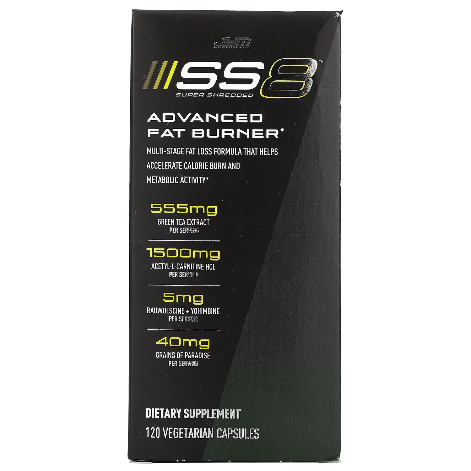 

Улучшенное Жиросжигающее Средство JYM Supplement Science SS8, 120 вегетарианских капсул