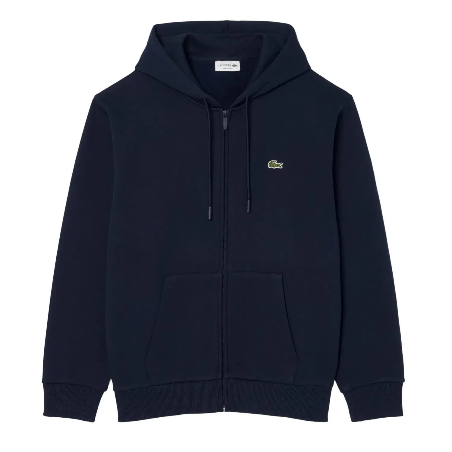 Свитшот на молнии, темно-синий Lacoste