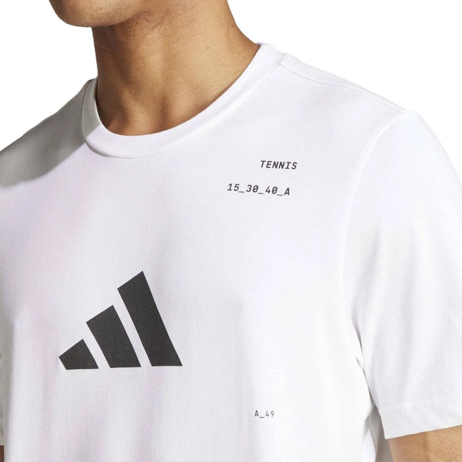 Мужская футболка с принтом Kme04 Adidas, Weiss — фото 3