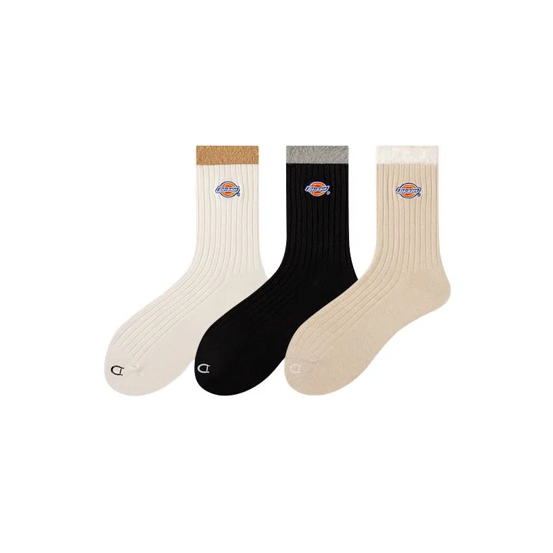 Детские носки с принтом Dickies, Raw White/Black/Khaki