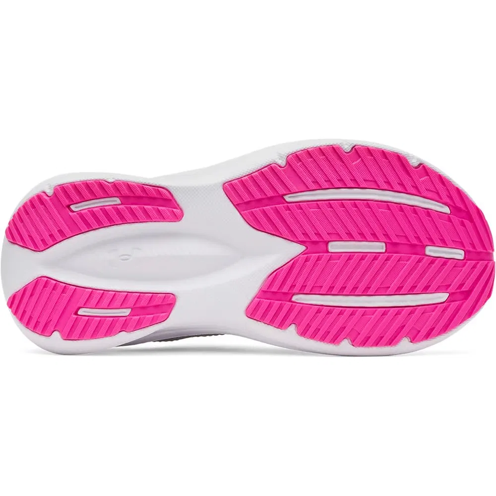 Детские кроссовки Charged+ Asserve 11 AC Wide для бега Under Armour, Gray/Gray/Rebel Pink — фото 4