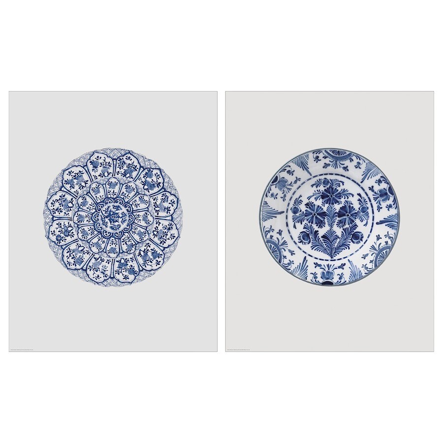 

Набор постеров Ikea Bild Decorative Dish, 40х50 см, 2 шт