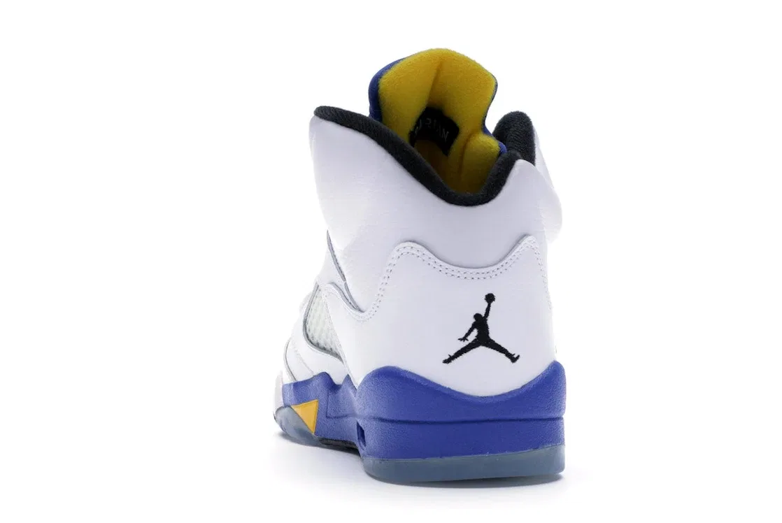 Детские кроссовки Lifestyle Jordan 5 Retro Jordan, White/Varsity Mz-Varsityy Royal-Black — фото 4