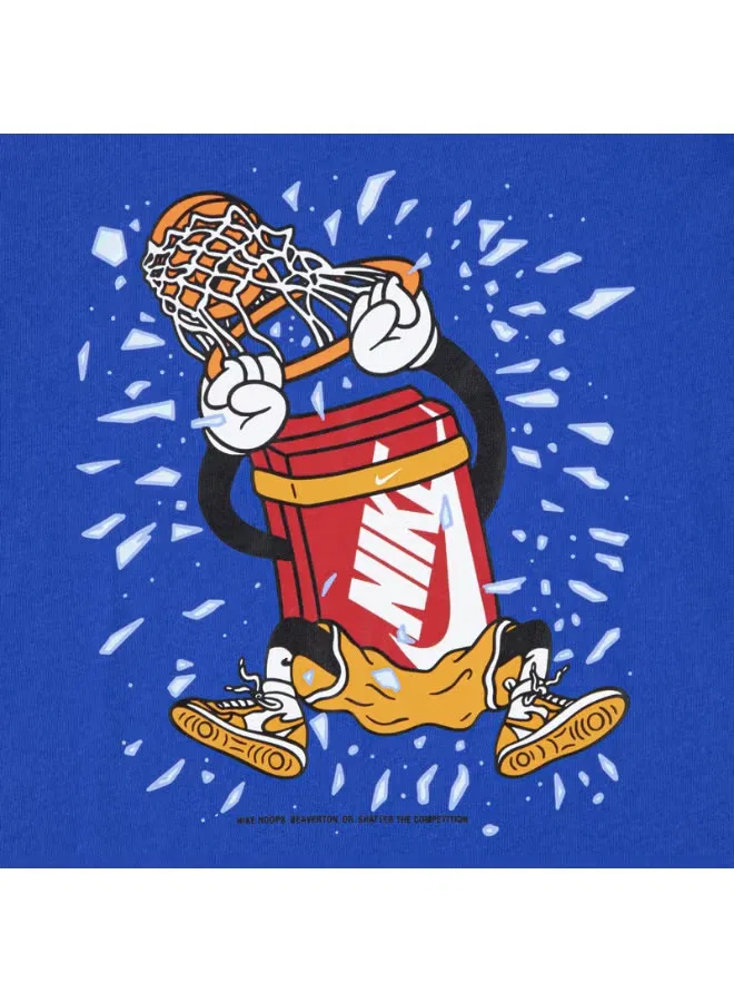 Футболка свободного кроя с коротким рукавом Dunk Nike, синяя — фото 2