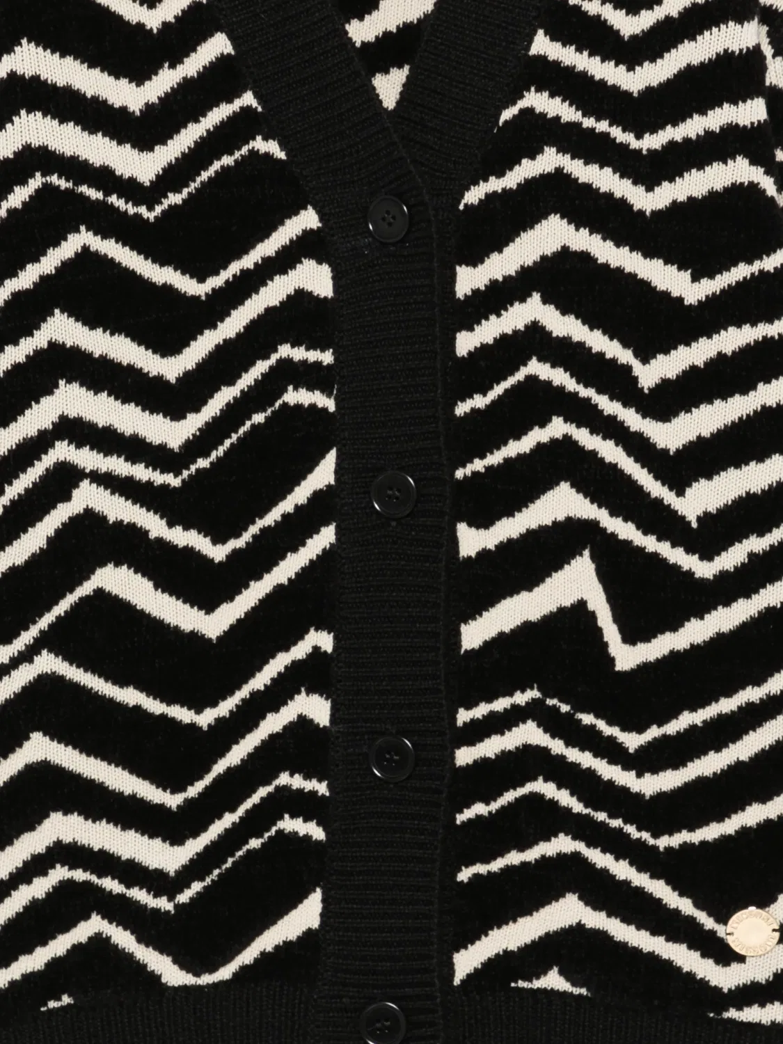 Кардиган с узором зигзаг Missoni Kids, черный — фото 3