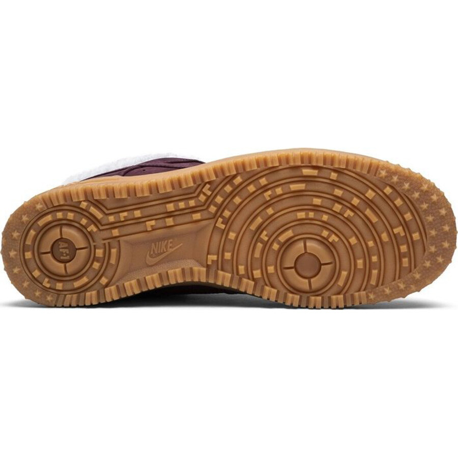 Кроссовки Nike Air Force 1 Premium Winter 'Burgundy Crush', фиолетово-бордовый/мультиколор — фото 4