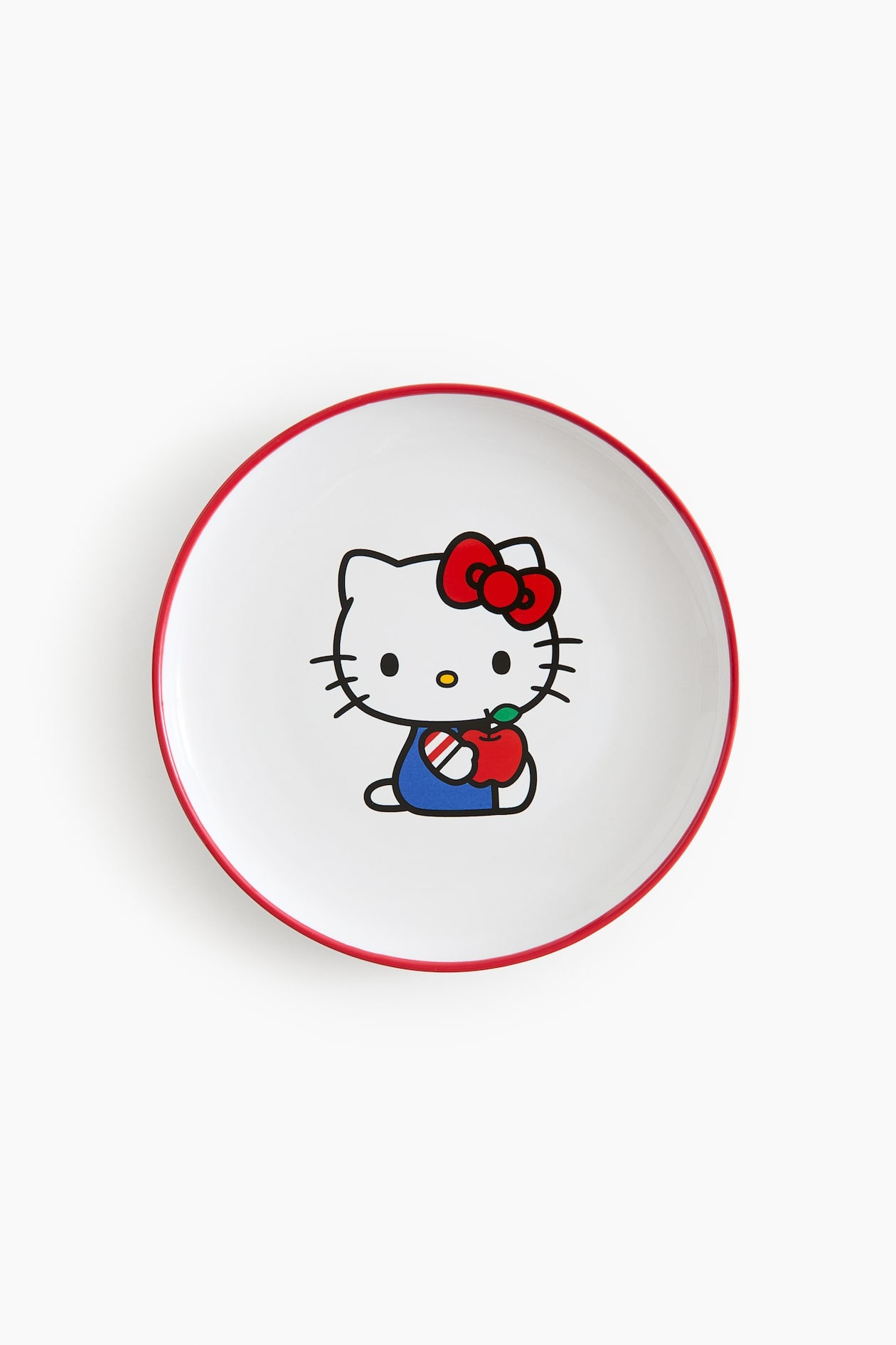 

Тарелка H&M x Hello Kitty Pebble Children's With Motif Print, красный/белый