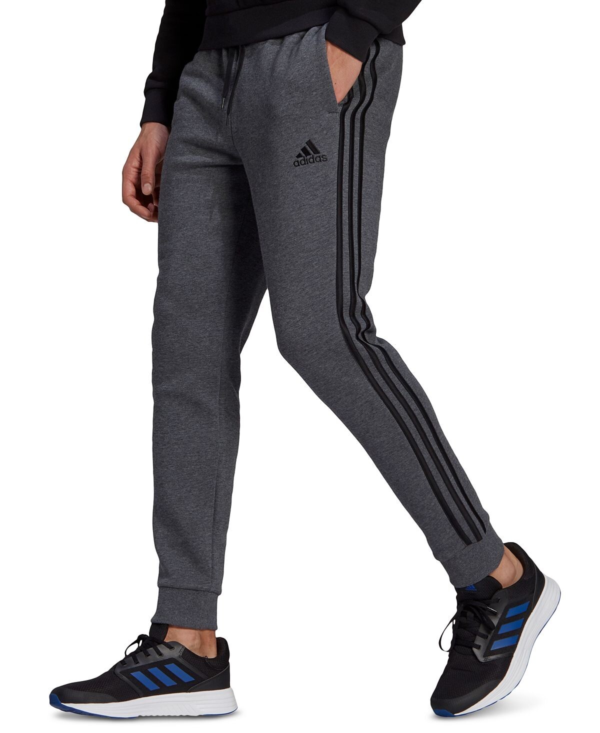 

Мужские джоггеры Adidas Fleece, темно-серый/черный
