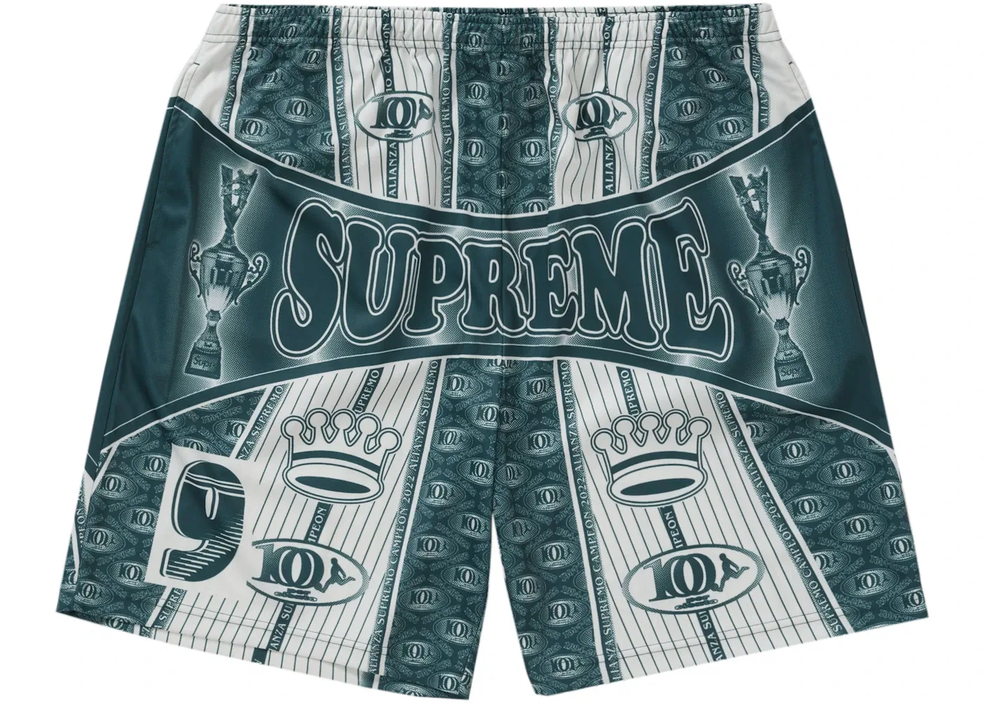Мужские спортивные шорты Supreme Por Ciento Soccer Short, зеленый