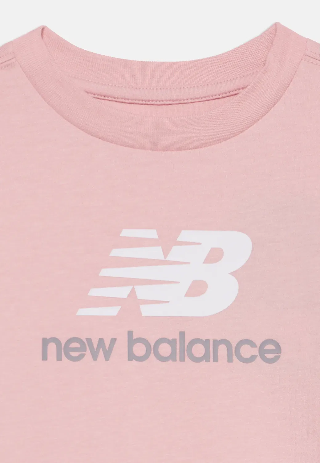 Футболка с принтом и логотипом Stacked New Balance, Pink Chalk — фото 4