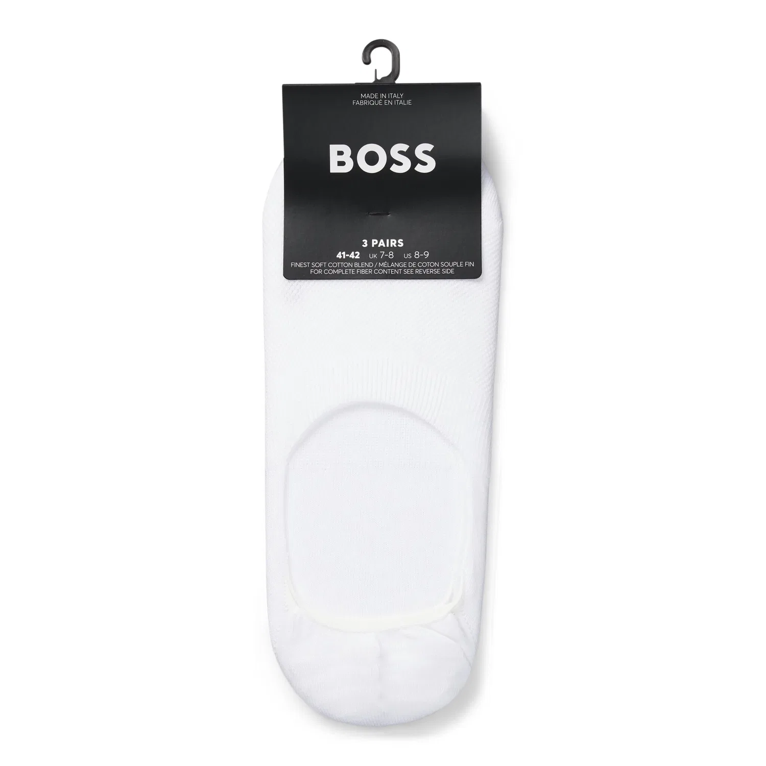 Мужские носки-следы с силиконовыми вставками BOSS, White — фото 2